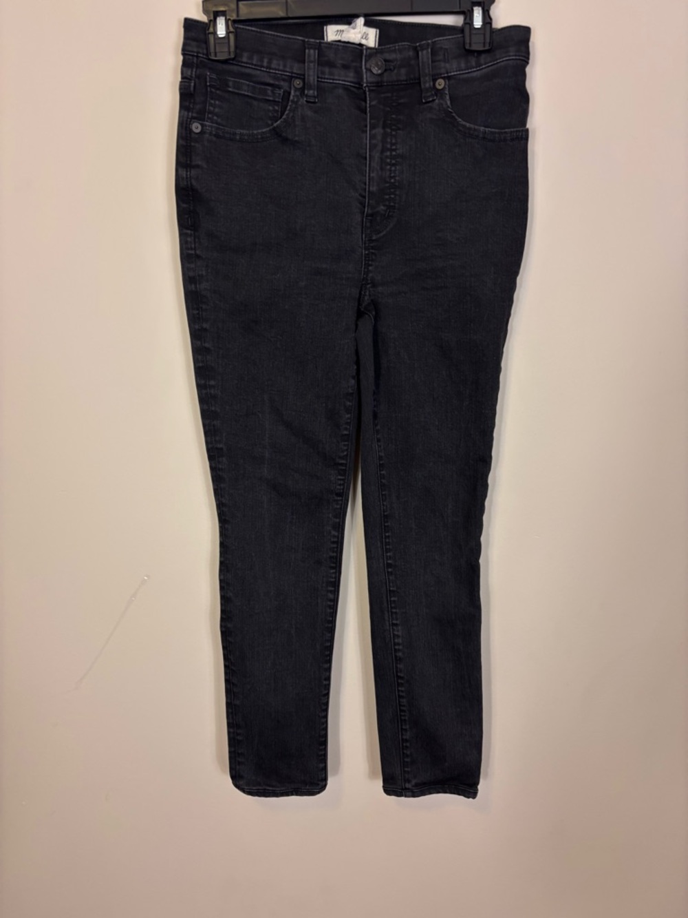Madewell Black Women’s High-Rise 10” Skinny Jeans 28